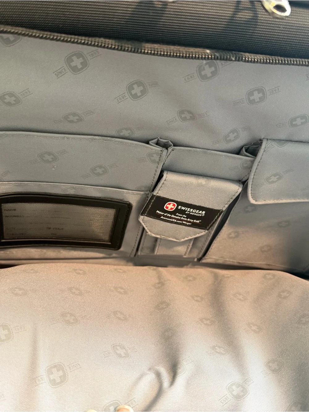 SwissGear Black and Red Laptop Briefcase with Shoulder Strap